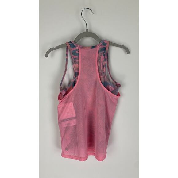 Athleta Girl Limitless Pink Perfect Pair Tank Camisole 2 in 1 Size Small NWT - Picture 2 of 9